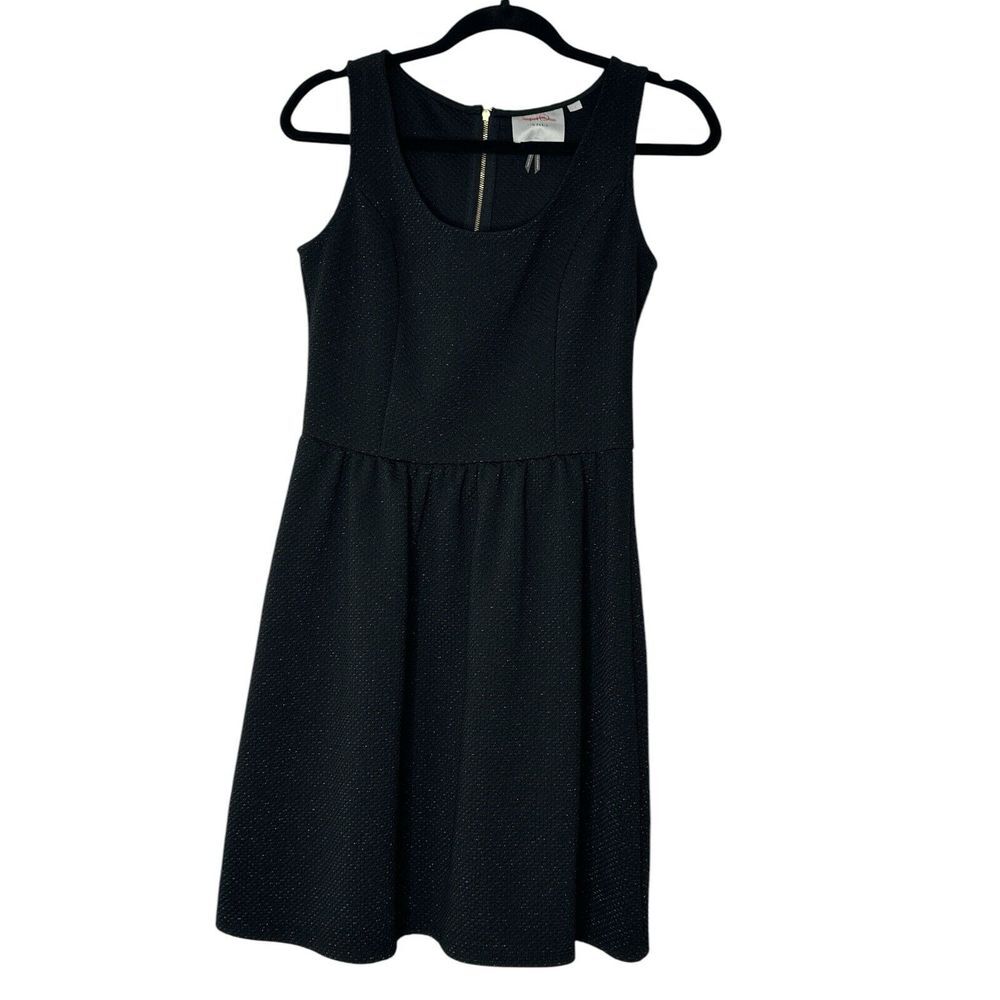 Anthropologie HD In Paris Dress Women Small Black Party Formal Bright Sleeveless